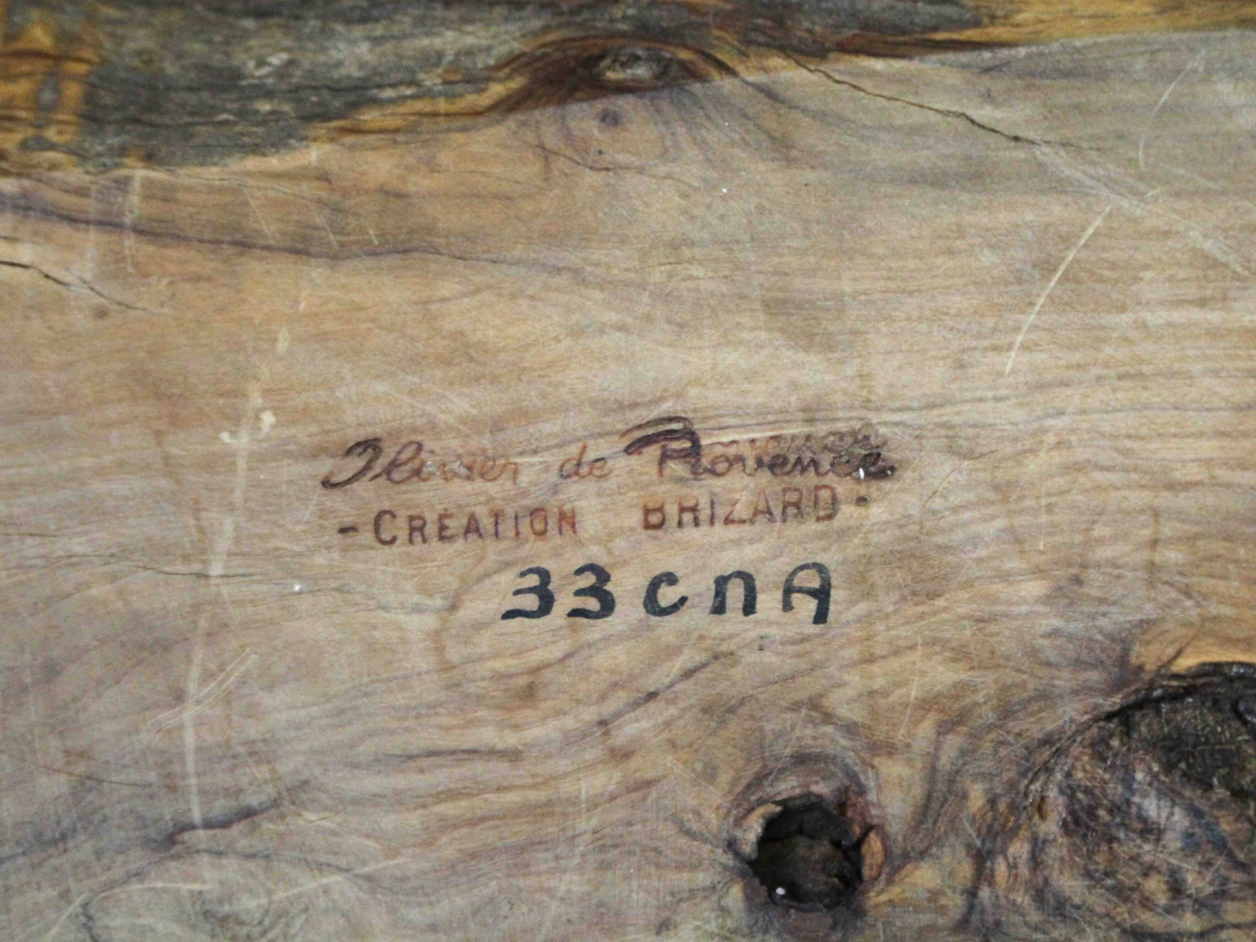 Olive wood cup, Brizard, Provence