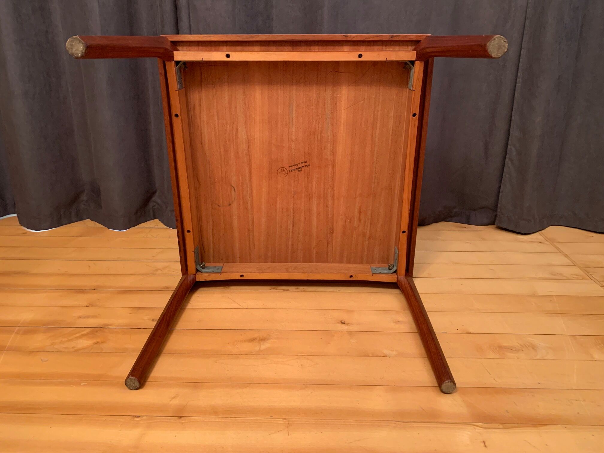 Coffee table by Henning Kjærnulf, Vejle Stole & Møbelfabrik, Denmark, 1960s.