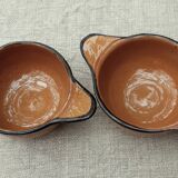 Pair of terracotta ear bowls