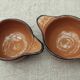 Pair of terracotta ear bowls