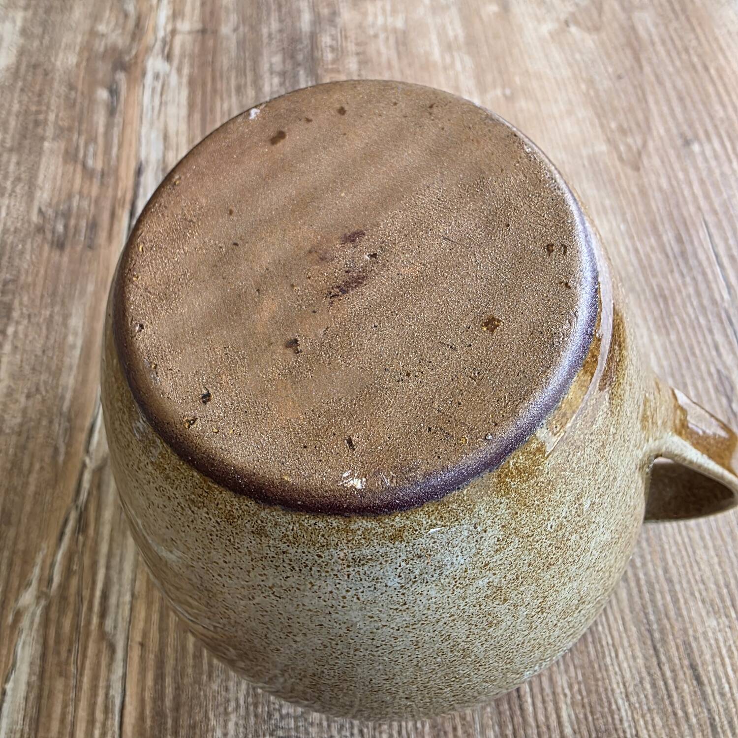 Artisanal Stoneware Jug - Jean PAULET - "Thistles" Decor