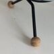 Vintage globe 1962 terrestrial world map glass tripod Taride - 32 cm
