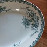 Plat ancien vintage terre de fer Amandinoise