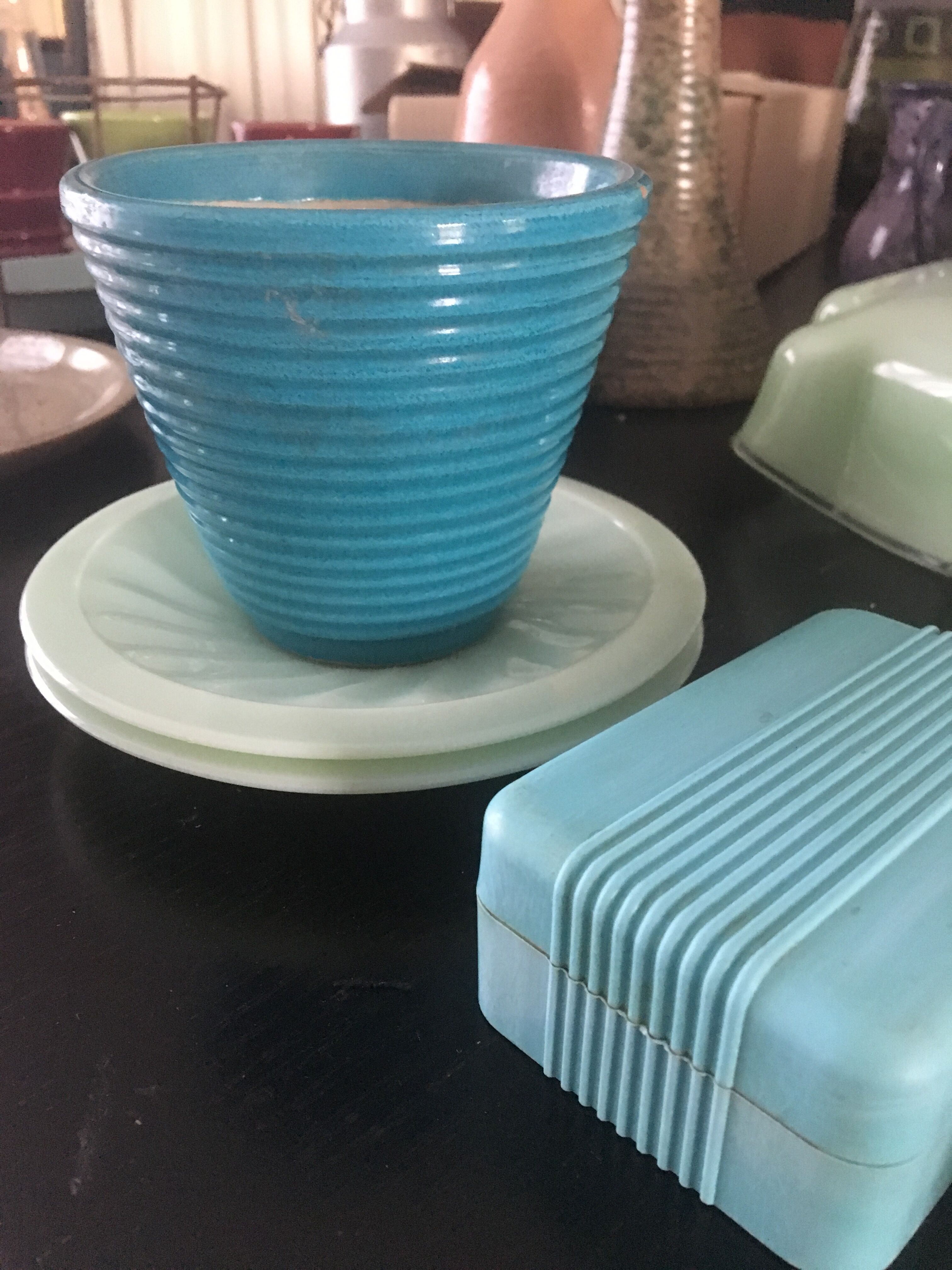 Lot of 3 flower pots 60s