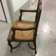 Fauteuil canné provençal style Louis XV