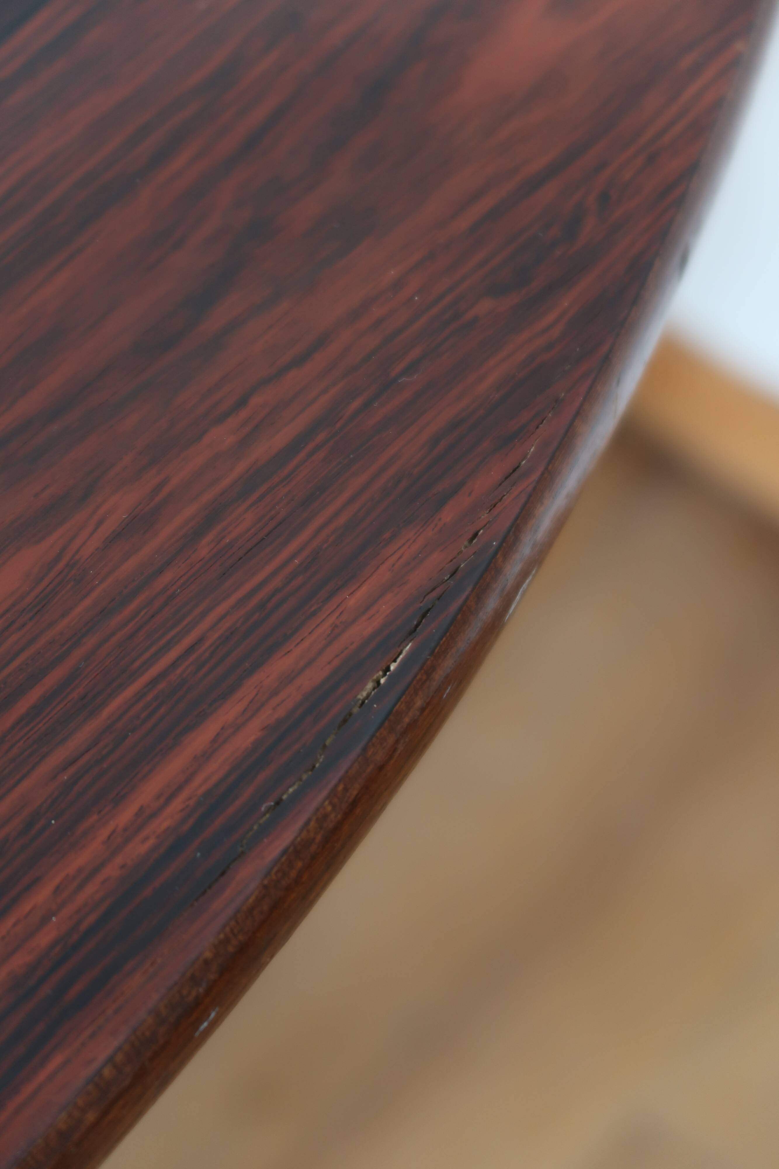 Round table extendable rosewood