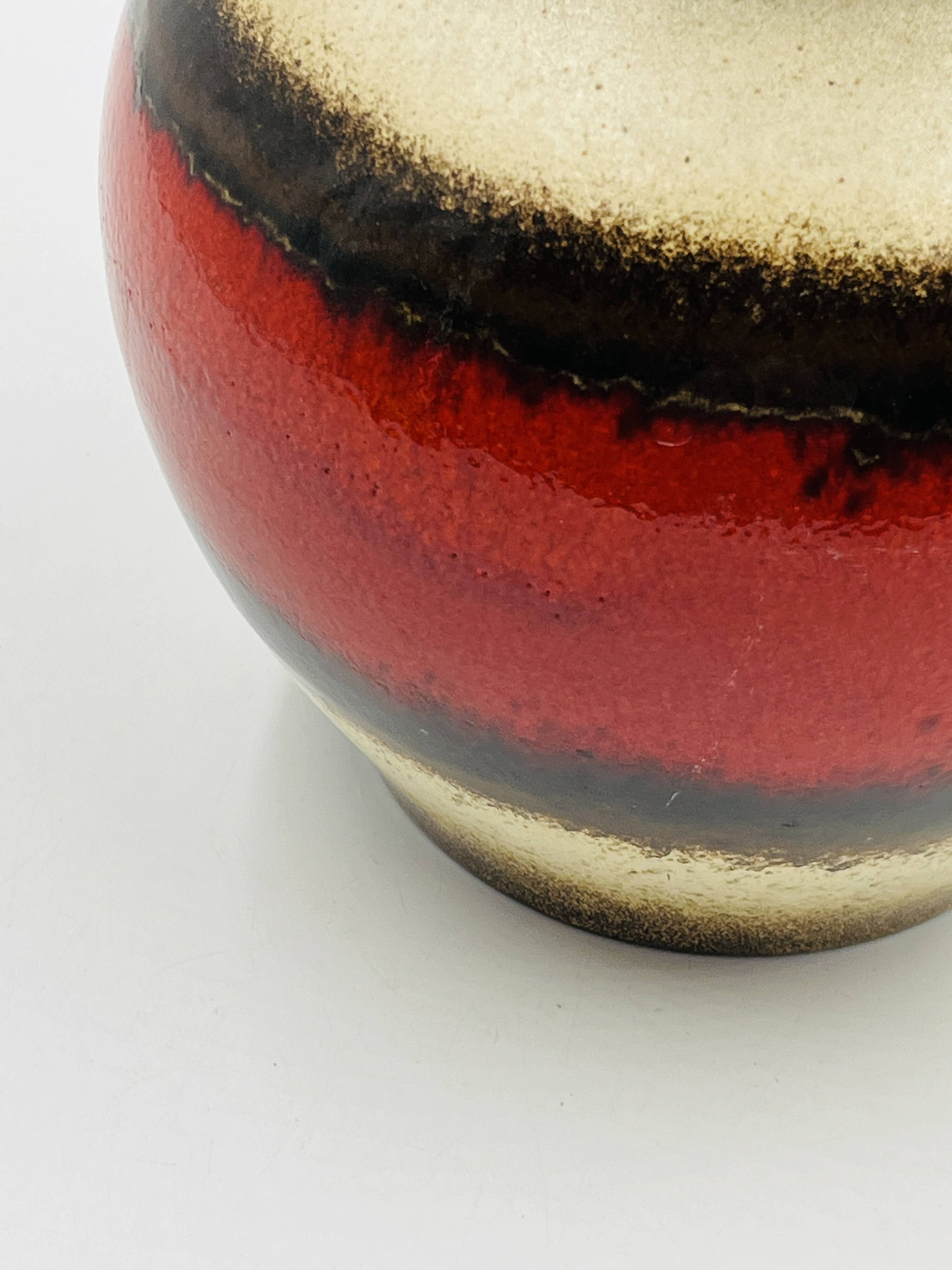 Scheurich vase 291 with red cabochons