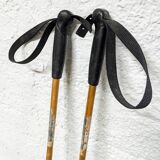 Bâtons de ski en bois