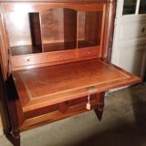 English-style solid wood secretary.