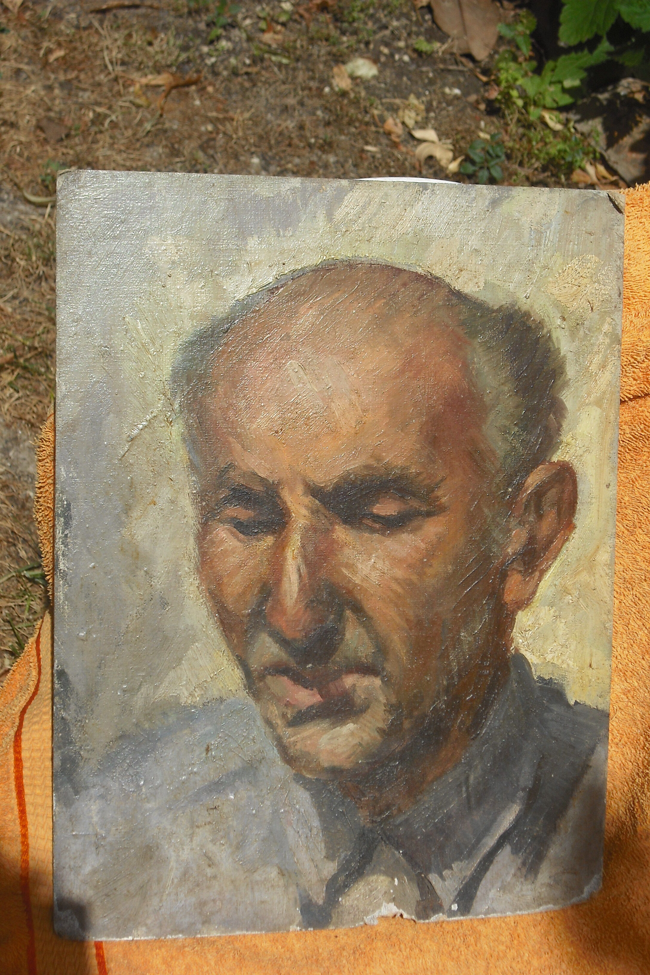 Oil 35 / 27 - Canvas on cardboard -