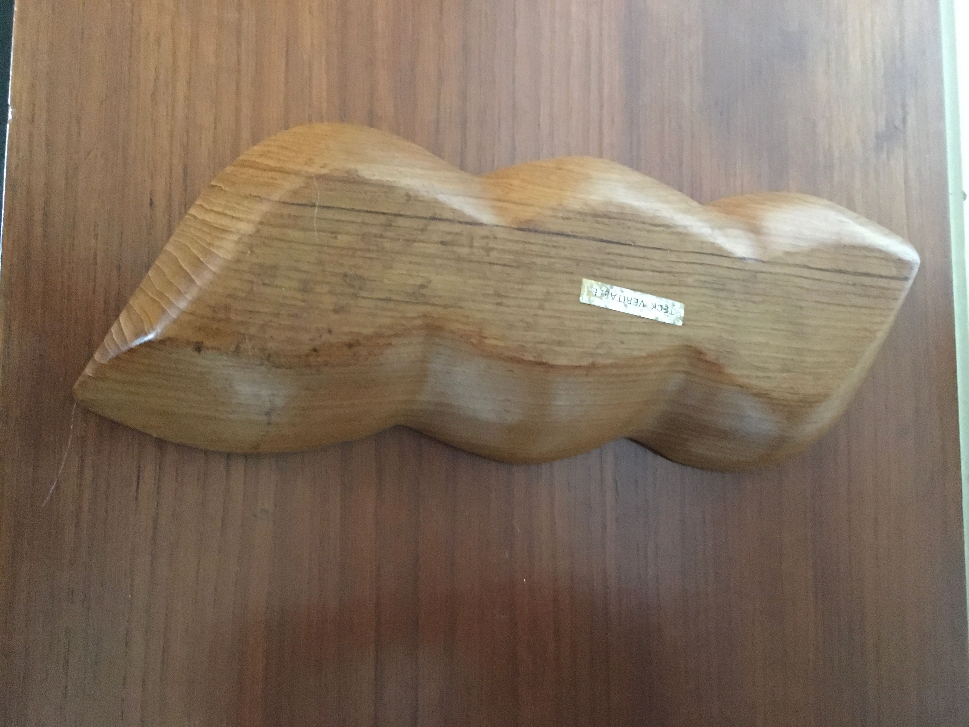 Teak dish 3 compartments