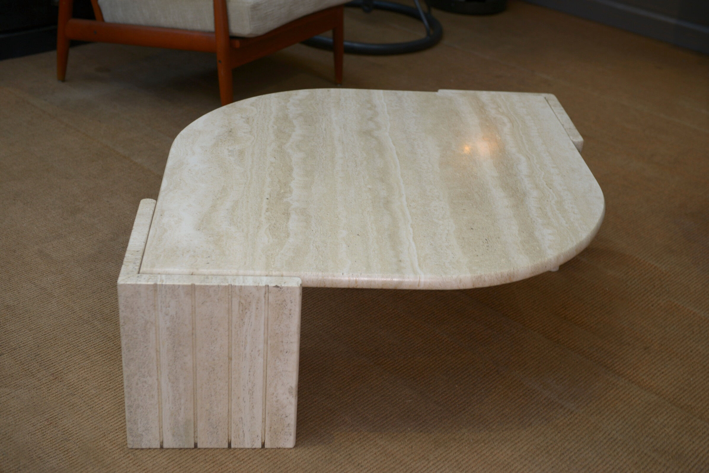 Eye coffee table in travertine 1970