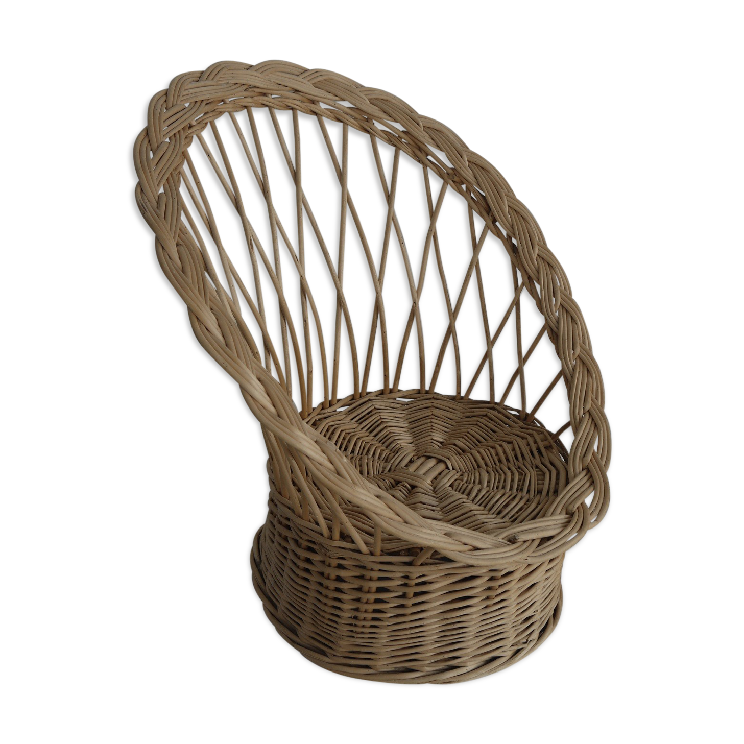 Children's wicker chair, Emmanuelle style