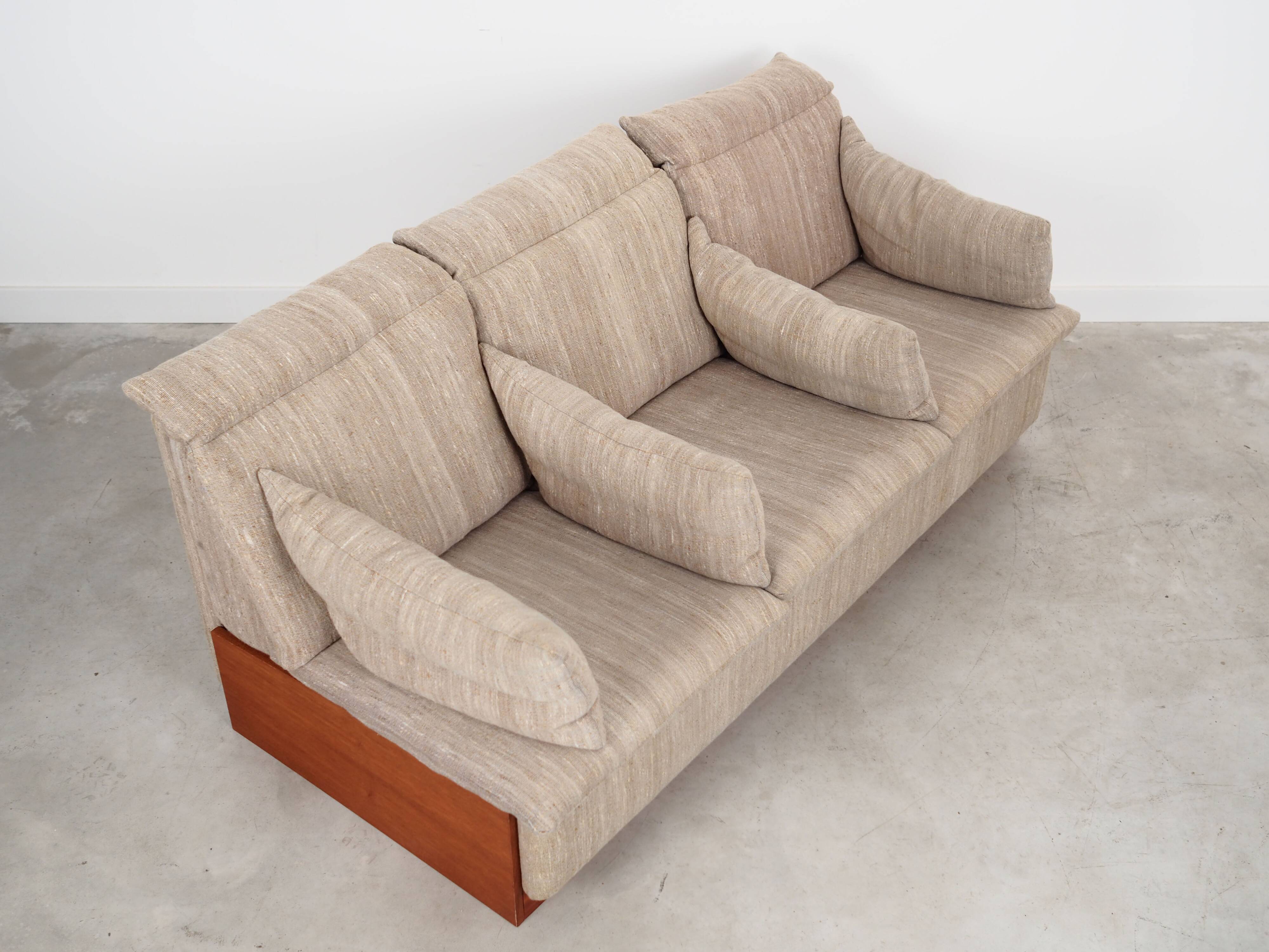 Teak sofa, Danish design, 1970s, production: Denmark