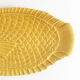Plat jaune poisson céramique esprit Sarreguemines