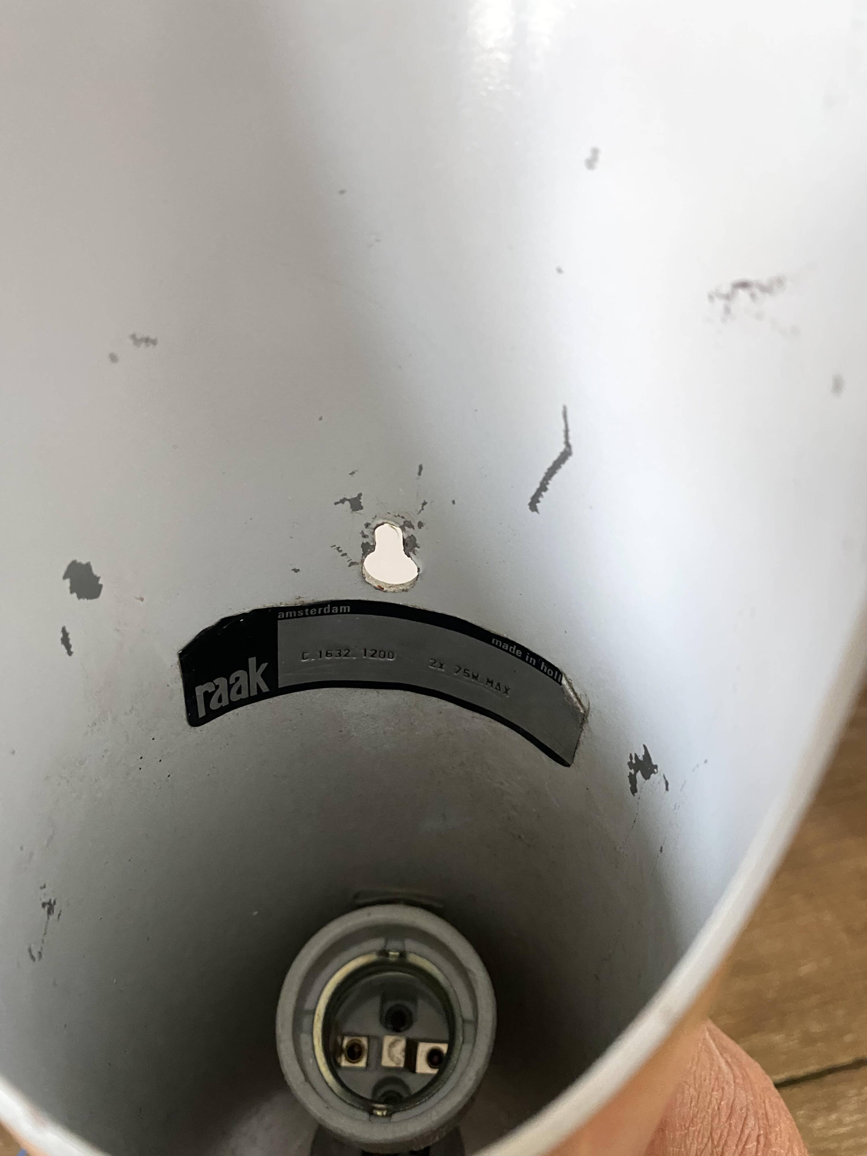 N3 Sconce Fuga XL copper / rosé wall light Raak Komulainen 1970 vintage