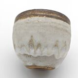 Trilogie de tasses ou gobelets japonisants de la céramiste danoise Gutte Eriksen technique de RAKU