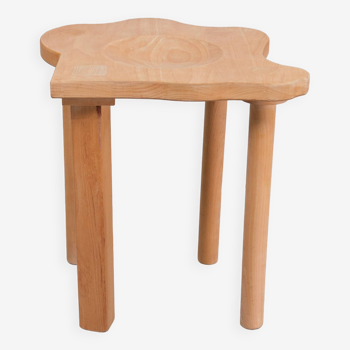 Solid Pine Stool by Era Herbstb 1980s Germany