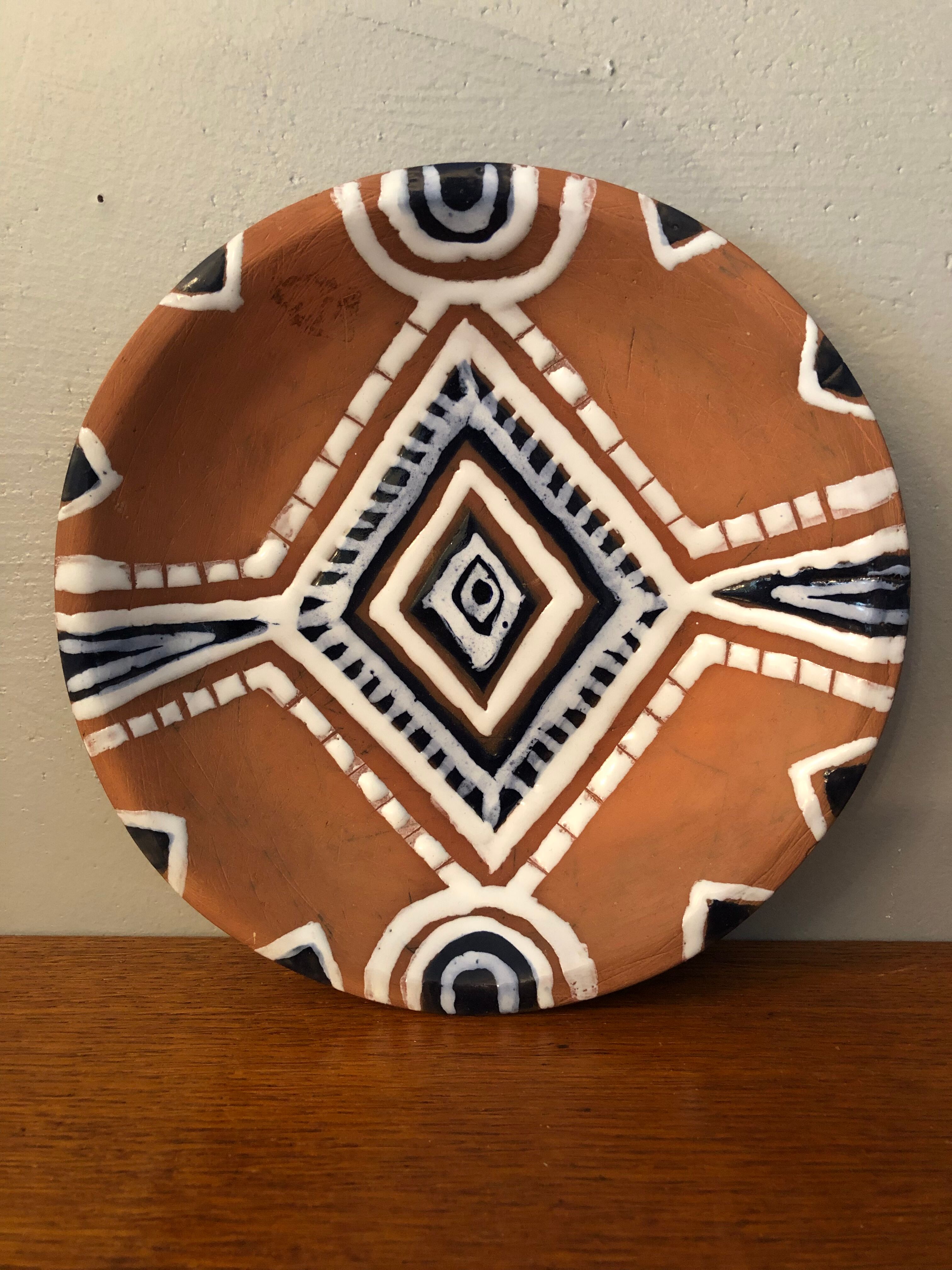 Terracotta plate Albert Pesché