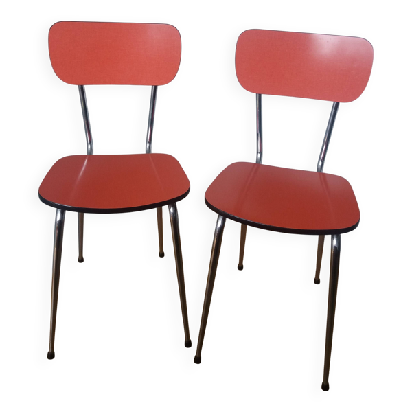Chaises en formica et métal chromé — Beyit