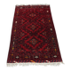 Vintage hand-knotted Kunduz rug, natural dyes, 1940s.