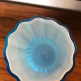 Turquoise cylindrical vase