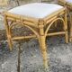 4 tabourets vintage bambou et rotin – années 60/70