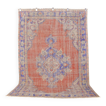 Tapis Oushak vintage fait main Anatique sku 2300