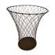 Braided wire paper basket