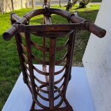 Vintage rattan magazine holder