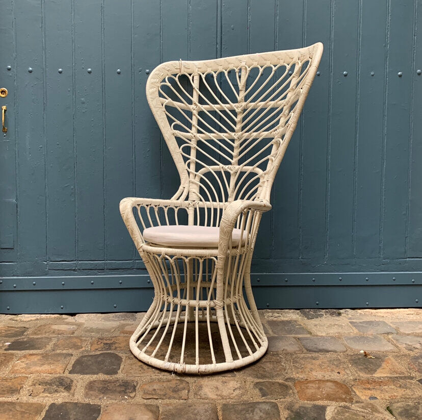 Wicker armchair Emmanuelle