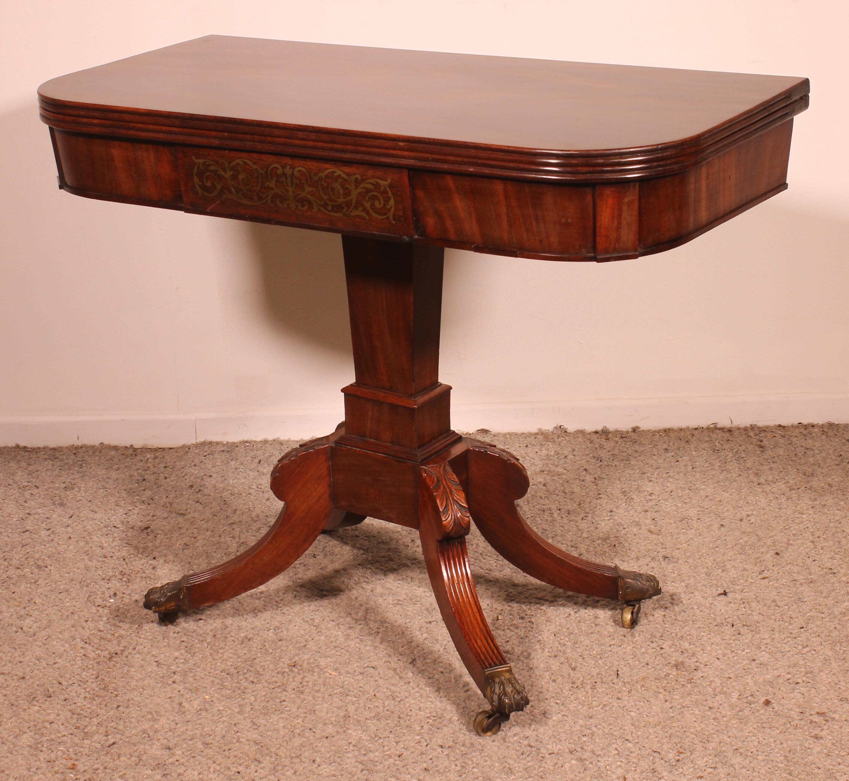 Regency Period Mahogany Game Table or Console