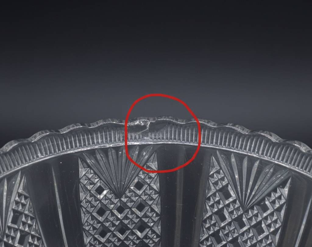 Mendiant Platter - Art Nouveau - Early 20th century - Pressed glass - Must-have