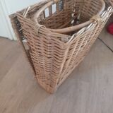 Vintage rattan beach chair