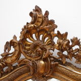 Miroir mural doré
