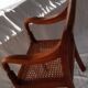 Set of two antique handcrafted children's armchairs