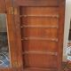 Wall display case wood and glass