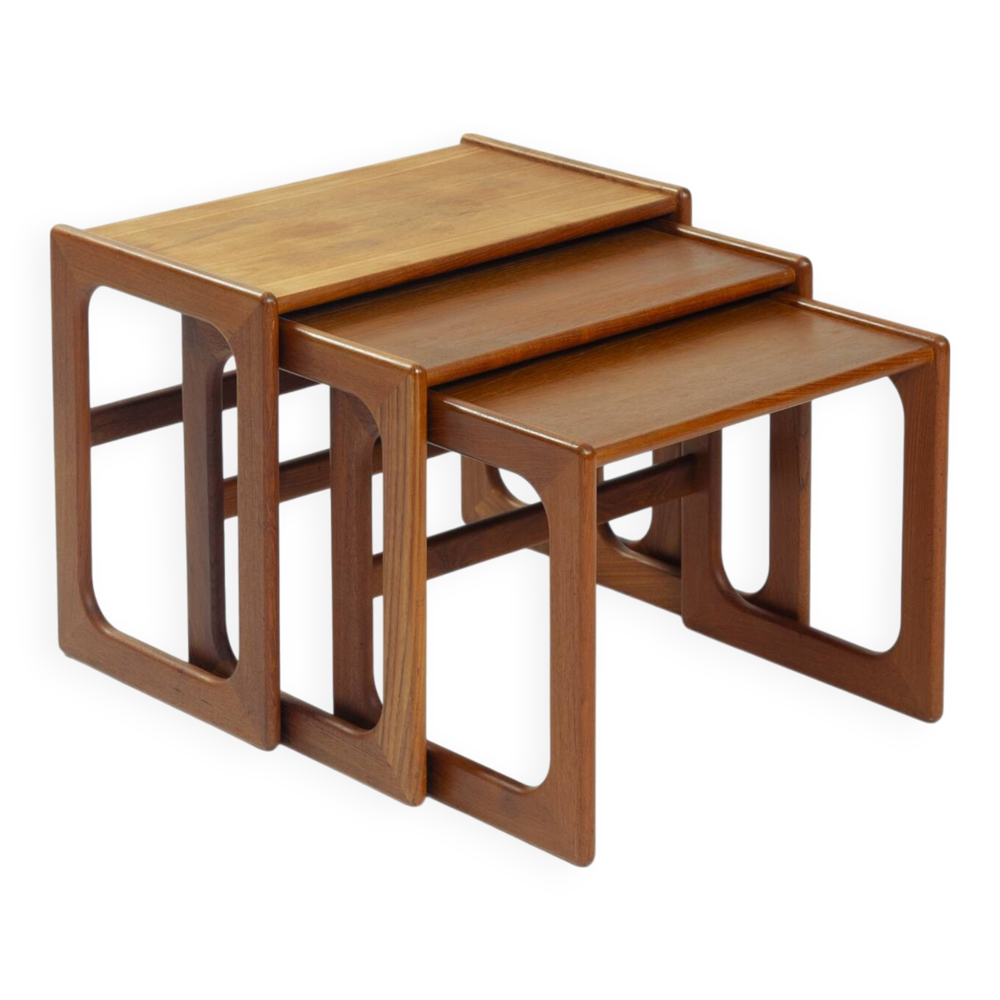 Danish teak mid century modern nesting tables Salin, Nyborg, Denmark 1960s