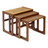 Danish teak mid century modern nesting tables Salin, Nyborg, Denmark 1960s