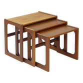 Danish teak mid century modern nesting tables Salin, Nyborg, Denmark 1960s