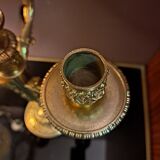 Pair of gilded bronze candelabra