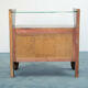 Set of 2 bedside tables style dassi in wood glass design 50s vintage modern