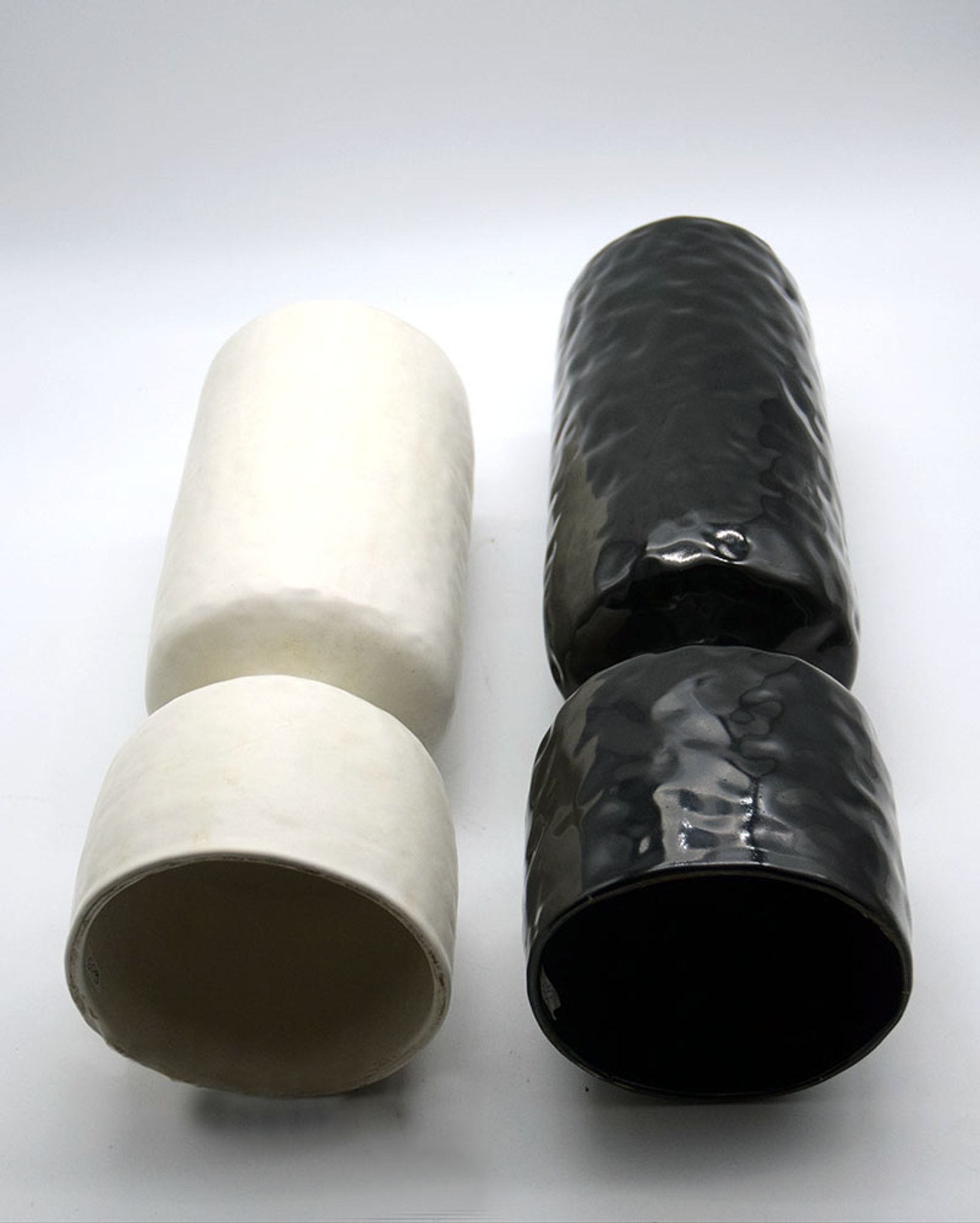 Pompeo Pianezzola pair of ceramic vases from Nove 1970s