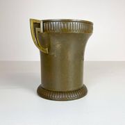Art Deco champagne cooler in copper and brass with relief patterns, Sweden, 1930s.