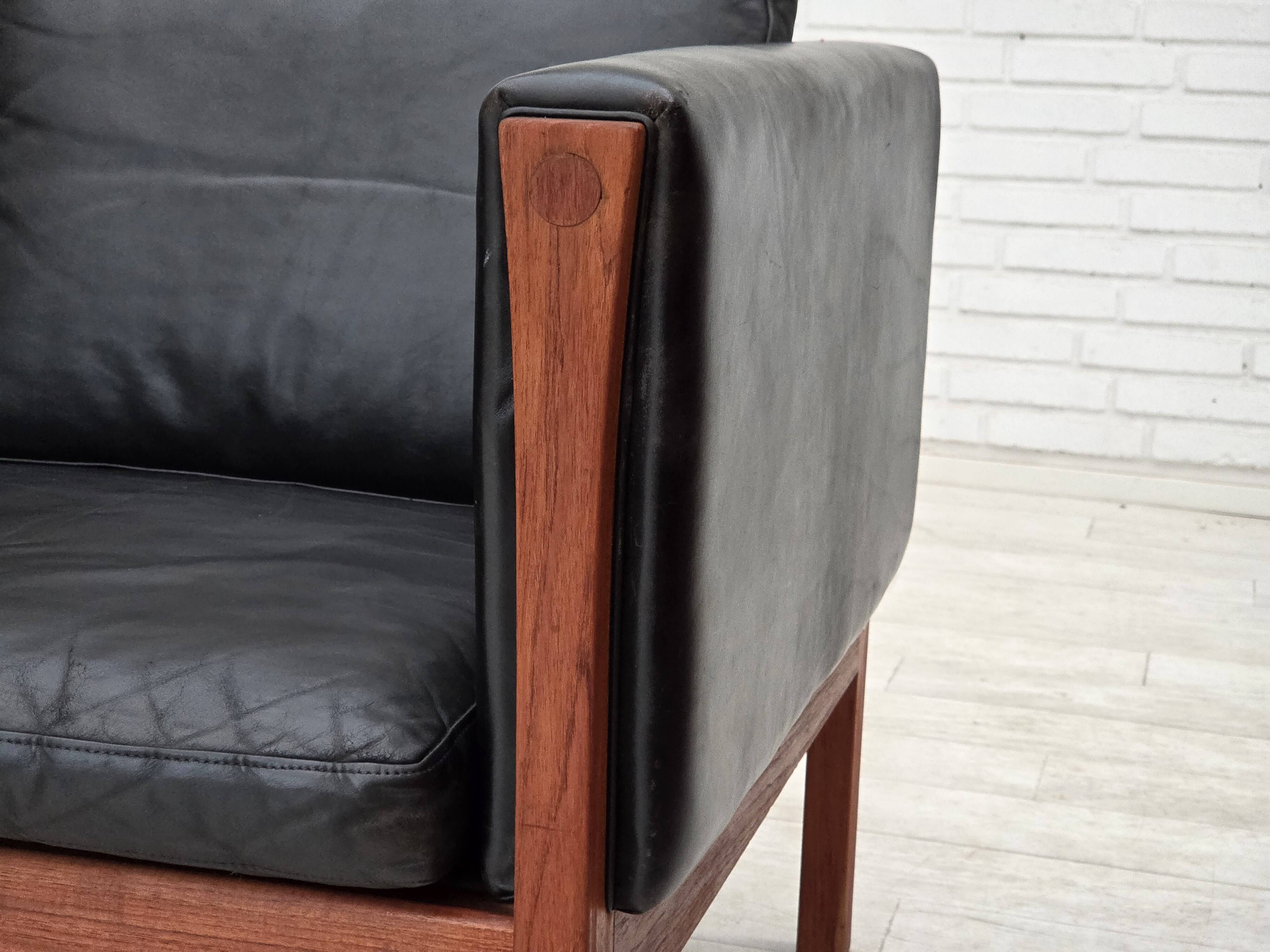 1960s, Danish design by H.J.Wegner, 3 seater sofa model CH 163.