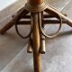 Rattan pedestal table