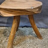 Tripod cowhide stool