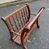 Solid wood magazine/document holder, 47cm