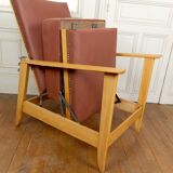 System armchair, Morris Art Deco chaise longue, France c. 1940