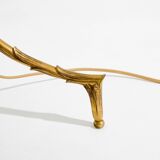 Maison Jansen floor lamp, gilded bronze foliage, circa 1950